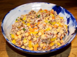 Easy rice and quinoa salad